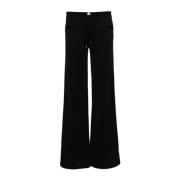 Courrèges Wide Trousers Black, Dam