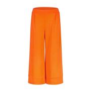 Rich & Royal Wide Trousers Orange, Dam