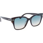 Tom Ford Stiliga Solglasögon med Gradientglas Brown, Dam