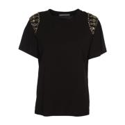 Alberta Ferretti Svarta T-shirts och Polos Black, Dam