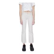 VERO MODA Cropped Trousers Beige, Dam