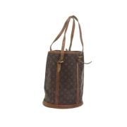 Louis Vuitton Vintage Pre-owned Canvas axelremsvskor Brown, Dam