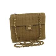 Chanel Vintage Pre-owned Canvas chanel-vskor Brown, Dam