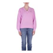 Lacoste Round-neck Knitwear Pink, Dam