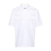 Jil Sander Short Sleeve Shirts White, Herr