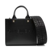 Givenchy Logo Debossed Mini Tote Väska Black, Dam