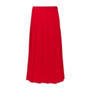 Ralph Lauren Midi Skirts Red, Dam