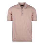 Roberto Collina Polo Shirts Pink, Herr