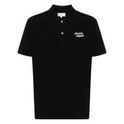 Maison Kitsuné Polo Shirts Black, Herr