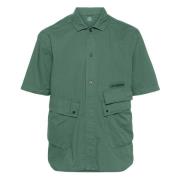 C.p. Company Short Sleeve Shirts Green, Herr