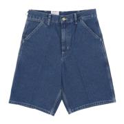 Carhartt Wip Blå Stone Washed Simple Shorts Blue, Herr