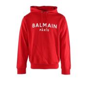 Balmain Sweatshirts Red, Herr