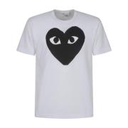 Comme des Garçons Play Vit Play T-Shirt White, Herr