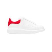 Alexander McQueen Vita Oversized Sneakers med Röd Detalj White, Herr
