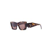 Prada PR 08Ys 01V8C1 Solglasögon Brown, Dam