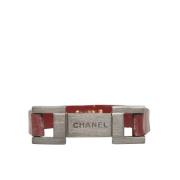 Chanel Vintage Pre-owned Laeder armband Brown, Dam