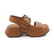 Vic Matié Flat Sandals Brown, Dam