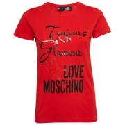 Moschino Pre-Owned Pre-owned Bomull toppar Red, Dam