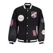 Tommy Hilfiger Svart Bomberjacka med Unika Detaljer Black, Herr