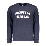 North Sails Blue Cotton Sweater Blue, Herr