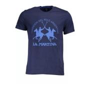 La Martina T-Shirts Blue, Herr