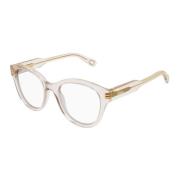 Chloé Stiliga Glasögon för Trendig Look Beige, Dam