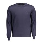 Harmont & Blaine Round-neck Knitwear Blue, Herr