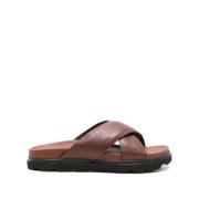 UGG Brandy Platta Skor Capitola Cross Slide Brown, Herr