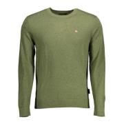 Napapijri Green Cotton Sweater Green, Herr