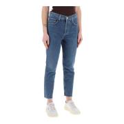Agolde Cropped Jeans Blue, Dam