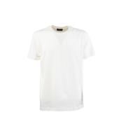 Roberto Collina Kortärmad Tubulär Finish T-shirt White, Herr