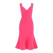Roland Mouret Midi Dresses Pink, Dam
