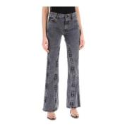 Y/Project Flared Jeans Gray, Dam