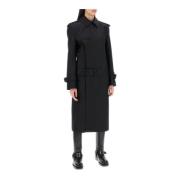 Burberry Single-Breasted Coats Black, Dam