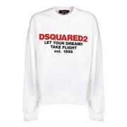 Dsquared2 Vit Regular Fit Sweatshirt White, Dam