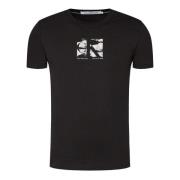 Calvin Klein Jeans Herr T-shirt i regenererad bomull Black, Herr