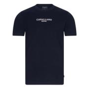 Cavallaro Beradino Mörkblå T-shirts Blue, Herr
