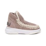 Mou Sheepskin Slip-On Stövlar med Glitter Beige, Dam