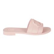 Moncler Slides Sandaler Skor Pink, Dam