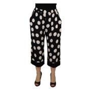 Dolce & Gabbana Cropped Trousers Multicolor, Dam