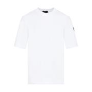 Moncler Vit Bomull T-shirt White, Dam