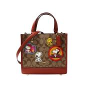 Coach Pre-owned Pre-owned Bomull totevskor Brown, Dam