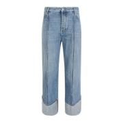 Bottega Veneta Cropped Jeans Blue, Dam