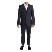 Dolce & Gabbana Single Breasted Suits Blue, Herr