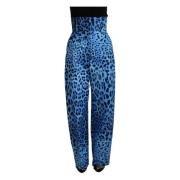 Dolce & Gabbana Wide Trousers Blue, Dam