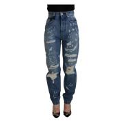 Dolce & Gabbana Loose-fit Jeans Blue, Dam