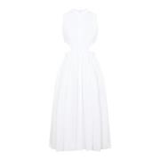 Alexander McQueen Midi Dresses White, Dam