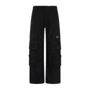 Golden Goose Wide Trousers Black, Herr