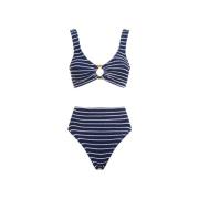 Hunza G Navy White Bikini Blue, Dam