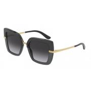 Dolce & Gabbana Sunglasses Half Print DG 4377 Black, Dam